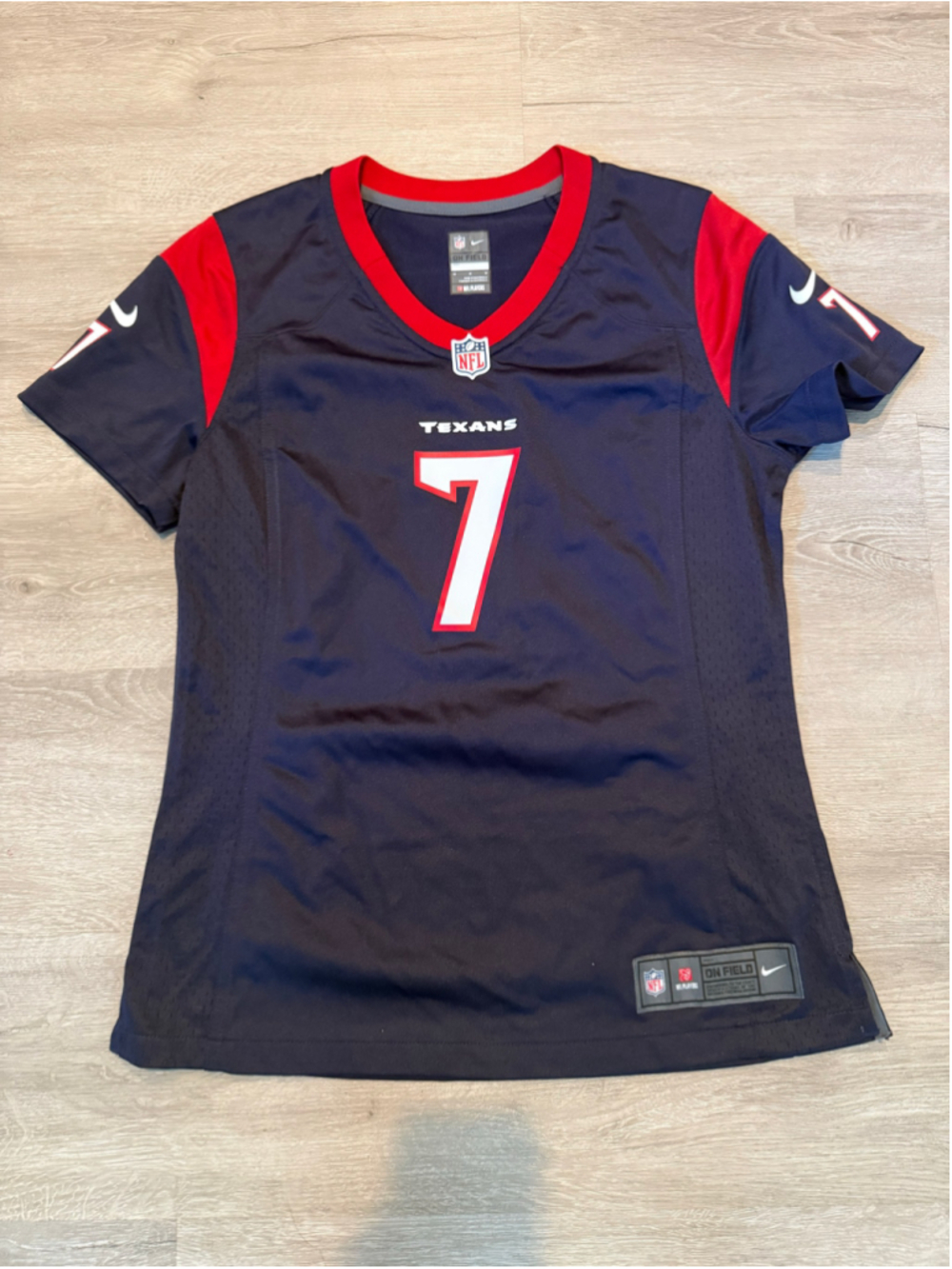 Women's Nike Houston Texans Stroud 7 Jersey Navy Red Size M